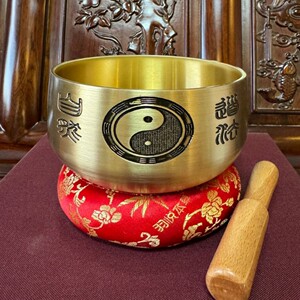 道家用品风水金钵铜磬