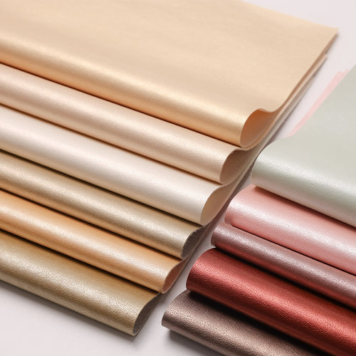 手工珠光细纹pu皮革软包皮辅料DIY法式刺绣珠绣胸针皮料底衬细腻