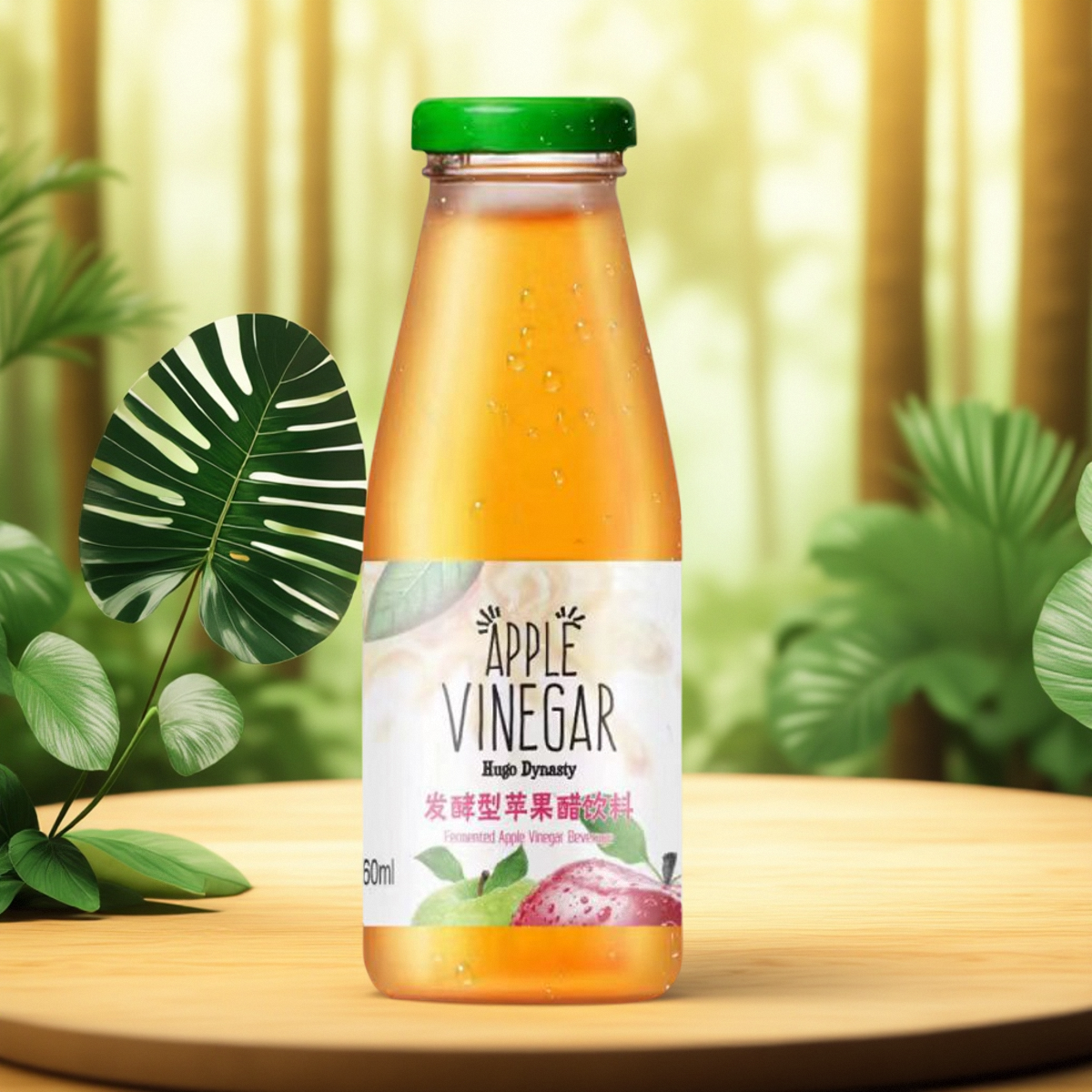雨果天下 山东烟台发酵型苹果醋饮料 夏季网红饮品【12瓶*260ml】