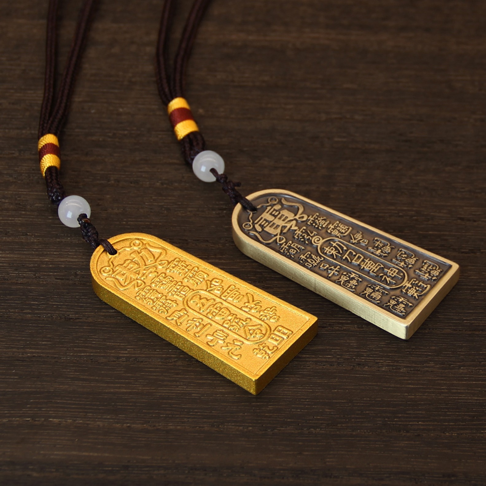 道家工艺品铜牌吊坠手把件勅令五雷号令平安挂件钥匙扣