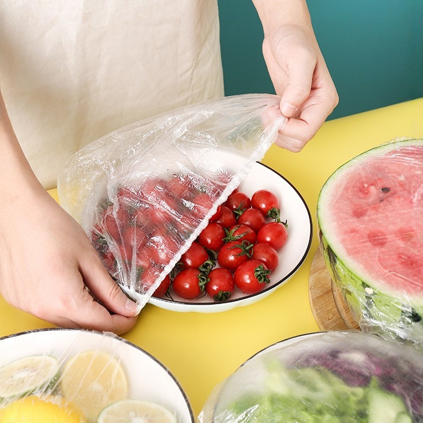 一次性保鲜膜套PE防水防虫食品级