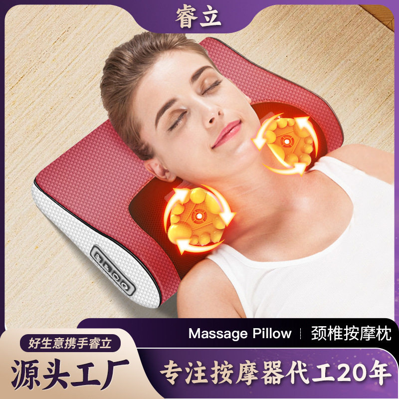 肩颈按摩仪枕头电动背部