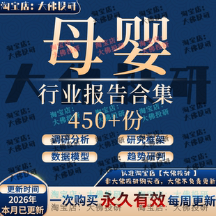 2026母婴行业案例分析研究报告产业链市场调研数据分析报告图素材