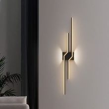 极简床头壁灯卧室简约现代客厅背景装饰灯具新款长条过道走廊墙灯