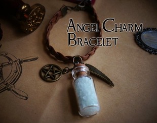 SPN邪恶力量supernatural castiel天使荣光瓶 夜光瓶手链手环项链