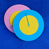 小学生科创手工双层转盘材料包语文数学科学转盘亲子游戏白模转盘