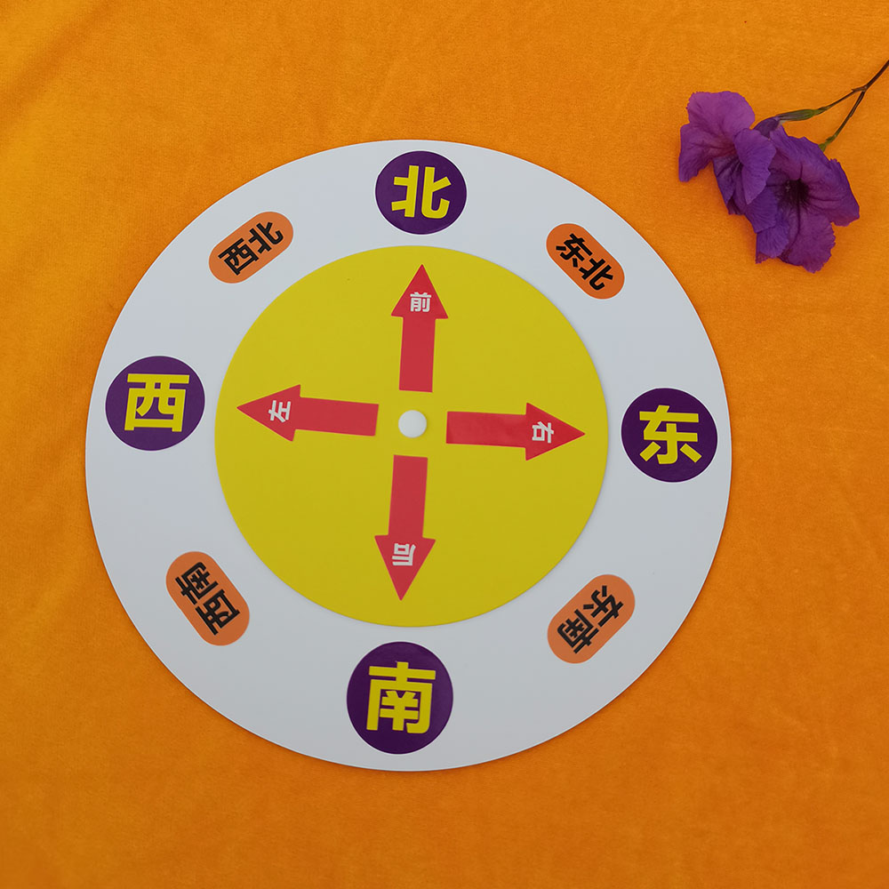 二年级数学方向标转盘学习板