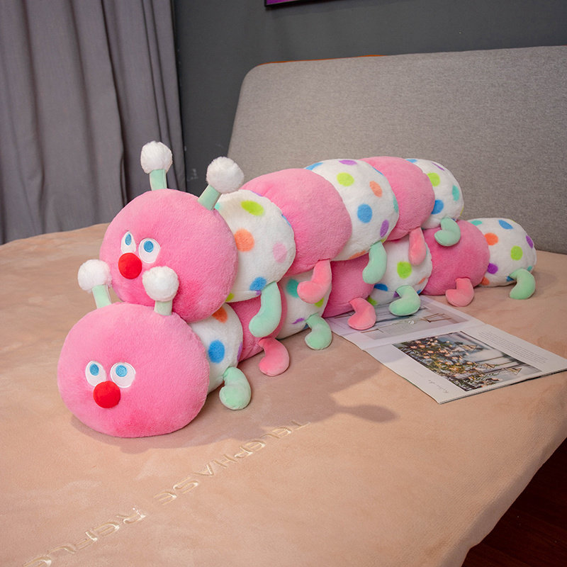 毛毛虫毛绒玩具抱枕安抚玩偶长条枕头女生礼物床上侧睡觉夹腿公仔