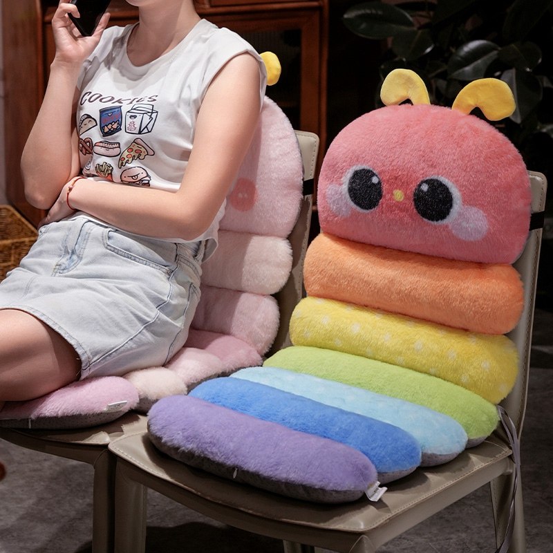 连体坐垫靠垫一体办公室久坐椅子座垫躺椅椅垫屁垫秋冬汽车学生女