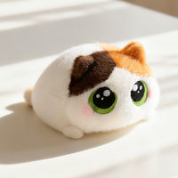 Cute and stress-relieving cat ball doll party style, little black cat Siamese cat doll, heartwarming birthday gift for your girlfriend thumbnail 3