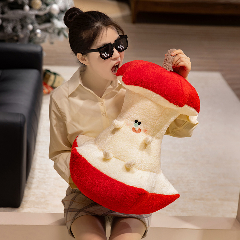 苹果核抱枕沙发睡觉床上靠垫毛绒玩具公仔玩偶办公室枕头女生礼物