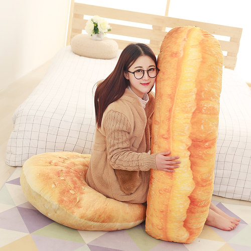 油条烧饼抱枕趴睡食物沙发午休