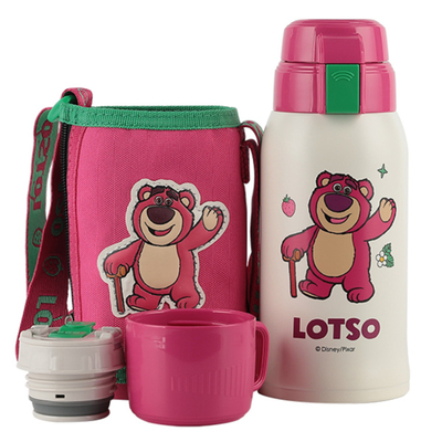 杯具熊原装3D复古草莓熊儿童保温杯吸管盖配件600ml盖子beddybear