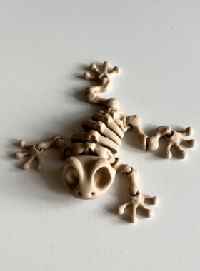 树蛙姥爷蛙全身关节可动骨骼模型玩具背包挂件手机挂饰挂坠
