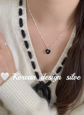 韩版简约小众ins饰品S925项链
