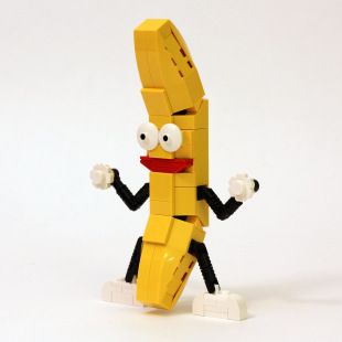 LEGO乐高MOC跳舞香蕉人小黄人Dancing Banana积木 圣诞生节日礼物