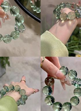 「绿幽灵」绿幽灵玻璃串珠手链新款轻奢送女友告白礼物轻奢百搭风