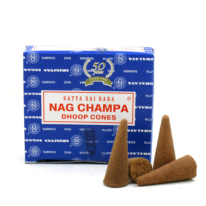 NAG CHAMPA SATYA SAIBABA印度香赛巴巴黄花香净化仪式锥香塔香