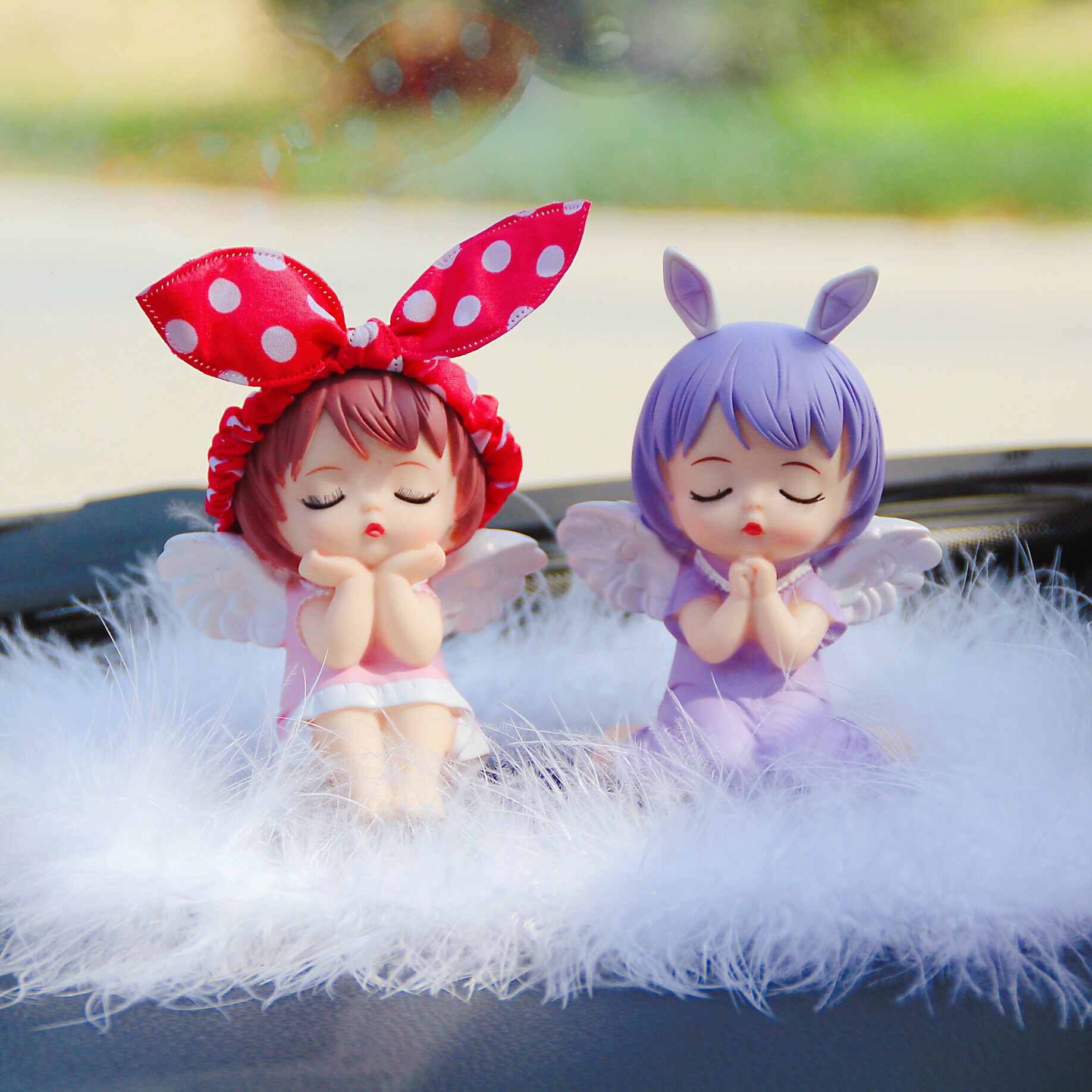 汽车内载个性创意可爱安妮宝贝卡通网红摆件中控台防滑垫装饰品