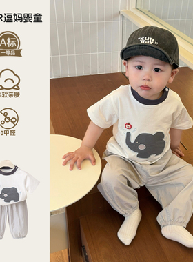 1岁宝宝衣服夏日薄款可爱超萌短袖T恤夏款洋气休闲百搭上衣夏季潮