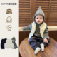 纯色百搭坎肩外套周岁 洋气婴幼儿羽绒背心冬款 宝宝马甲秋冬季 韩版
