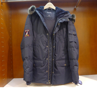 NAUTICA 12秋冬新品 羽绒服 中长款 保暖夹克外套JC24007 诺帝卡男装