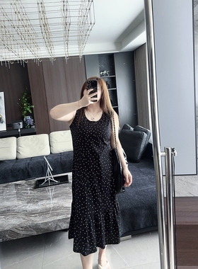 2025年大码胖MM女装夏季新款简约风宽松温柔遮肉显瘦连衣裙子