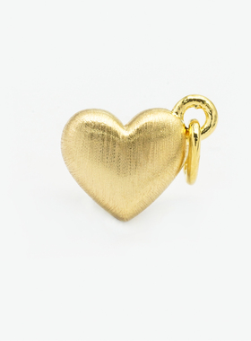 特价18k金拉丝爱心配件轻奢小众高颜值爆闪【QL07134】