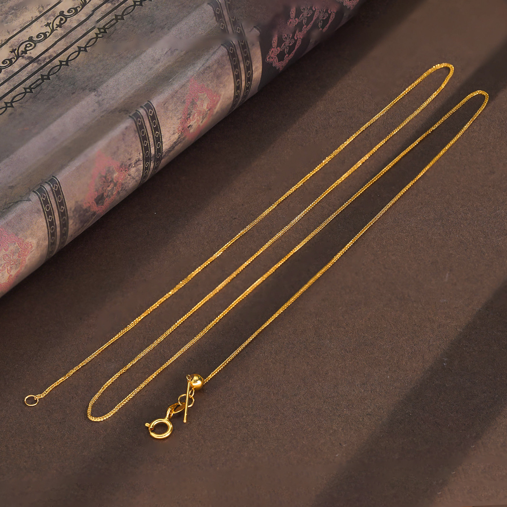 【店铺专属】18k金肖邦针式链女轻奢时尚 链长约45cm【QL06177】