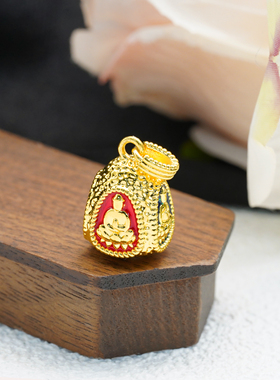 【店铺专属】18k金四面佛吊坠轻奢小众高级感DIY配件不脱模WT0529