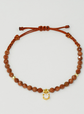 【店铺专属】通体18k金闪耀之眼手绳女轻奢时尚送老婆礼物QL07473