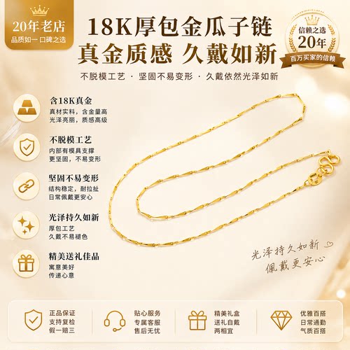 2026新款18k金项链女小众高颜值