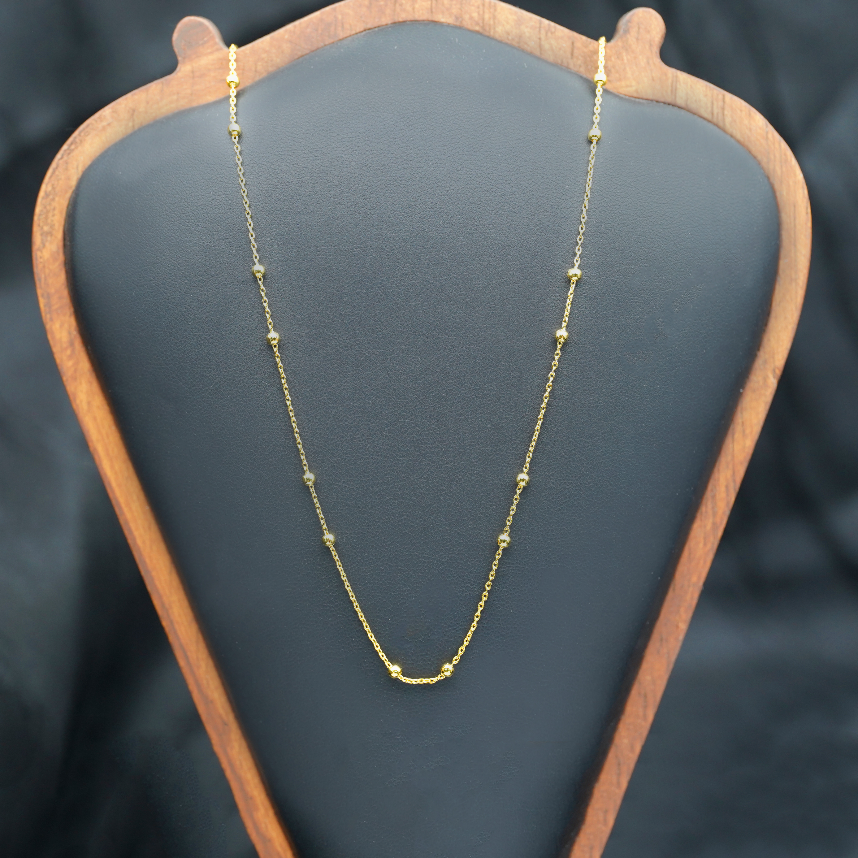 【店铺专属】18k金满天星项链女款轻奢小众百搭素链不脱模WT0499