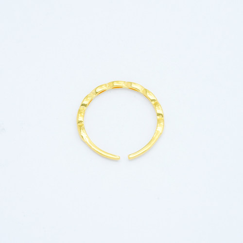 18k金菱光开口戒指女款时尚百搭