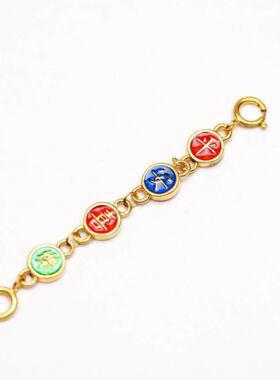 【店铺专属】18k金平安喜乐项链手链延长链百搭DIY【QL06372】