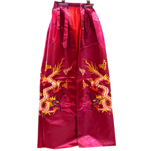 财神爷菩萨双龙披风神袍关公衣佛袍披风衣服关帝庙斗篷寺庙枣红色