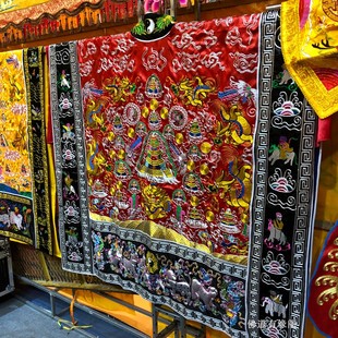 服装男道袍道服法衣经衣正一道士服金丝高功萧台降衣绛衣红色