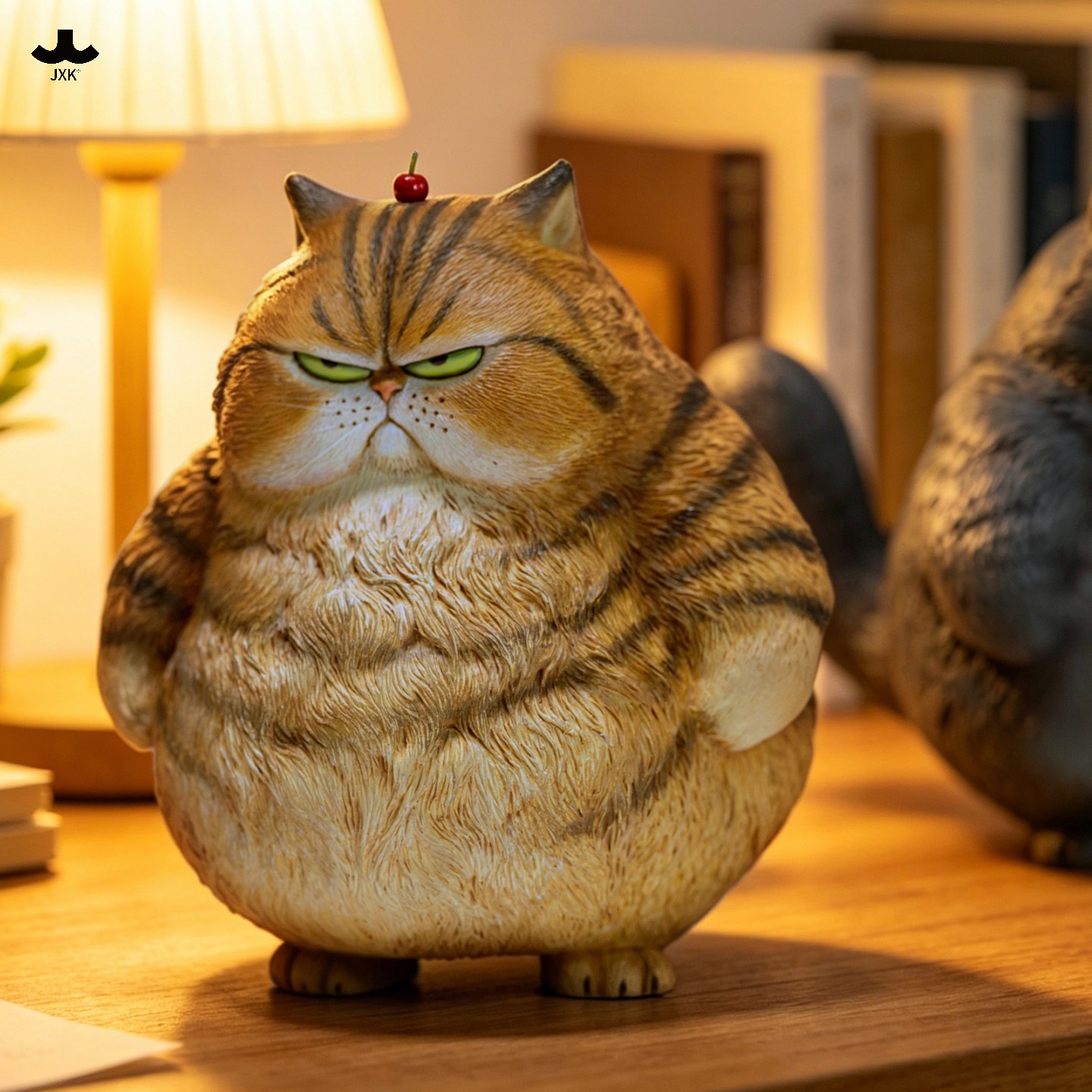 非现 JXK虎猫模型 胖猫咪虎皮仿真动物手办礼物场景潮玩桌面摆件图片