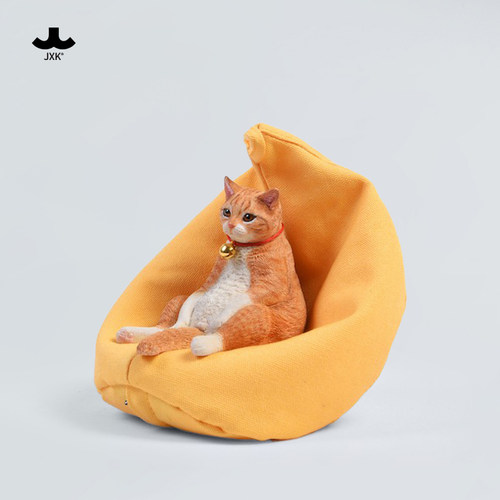 JXK仿真橘猫咪模型迷你玩具手办 微缩动物周边玩偶桌面小摆件礼物 - 封面