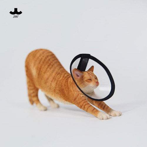 【JXK官方店】伸懒腰的小猫模型
