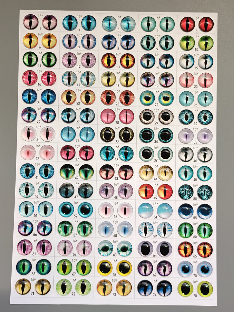 定制仿真玻璃眼睛羊毛毡猫眼兽瞳异瞳眼片diy材料巴洛克恶魔扭扭,居家布艺,纽扣,淘宝优惠券,粉丝福利购,淘宝优惠卷