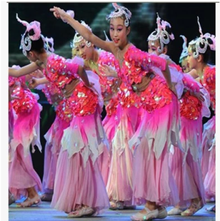 小荷风采唧唧鱼儿跃舞蹈比赛演出头饰花道具幼儿童民族舞手工定制