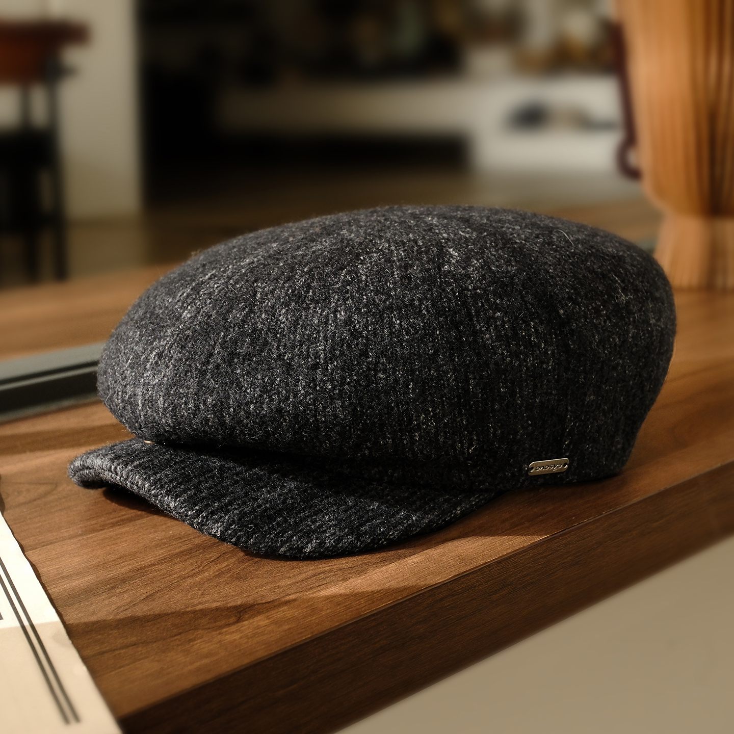 小野商老钱狩猎帽美利奴羊毛帽