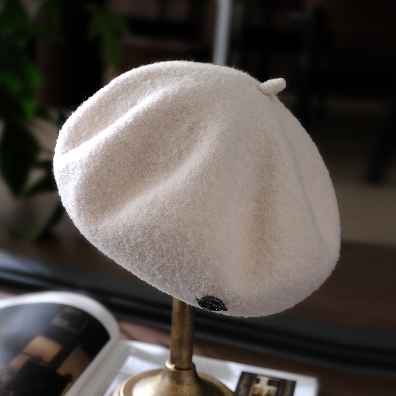 小野商糯叽叽羊毛廓形贝雷帽