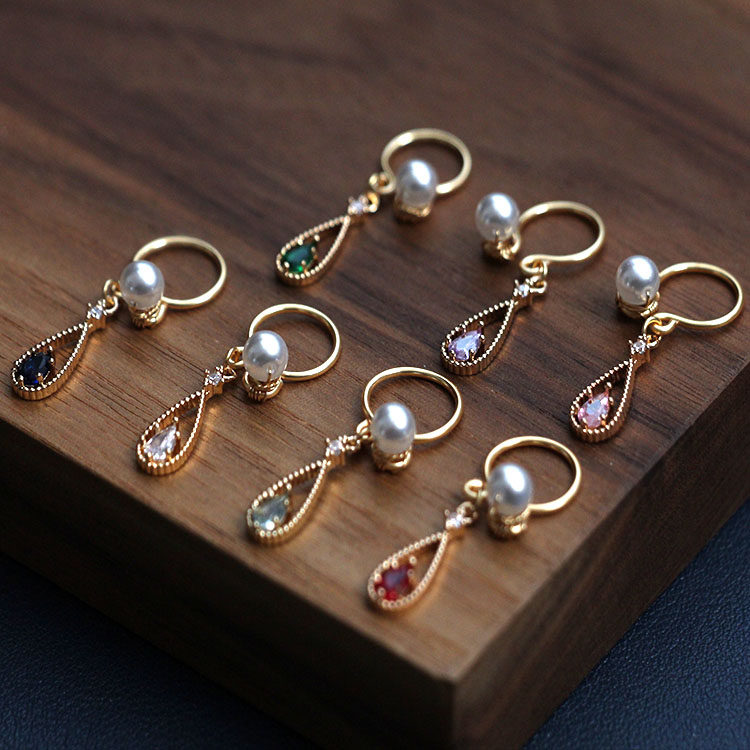 免打孔乳环乳夹耳夹水滴纯铜可调节情侣饰品小众不穿孔