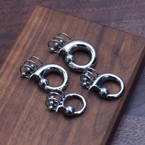 弹簧球环耳扩体环情侣饰品