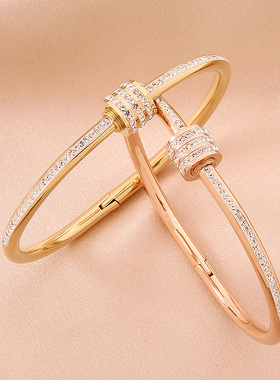 高级感女钛钢不掉色不过敏手镯潮