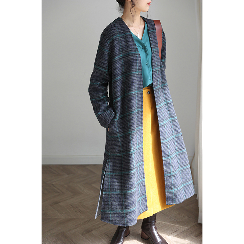 底气澳洲细羊毛复古长款外套