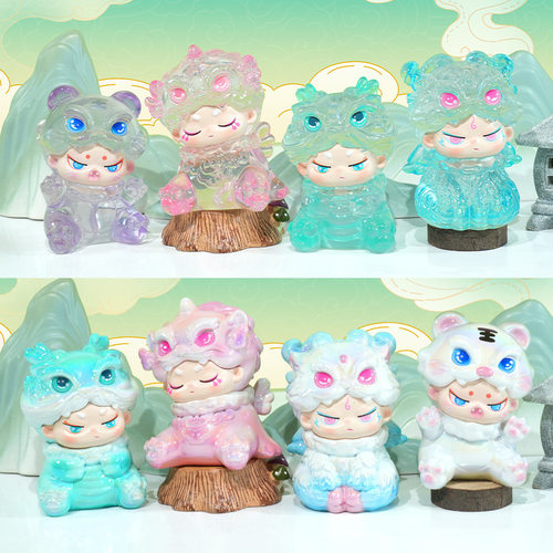 兜兜瑞兽盲盒潮玩手办可爱貔貅摆件创意礼物国潮国风工位解压萌瑶