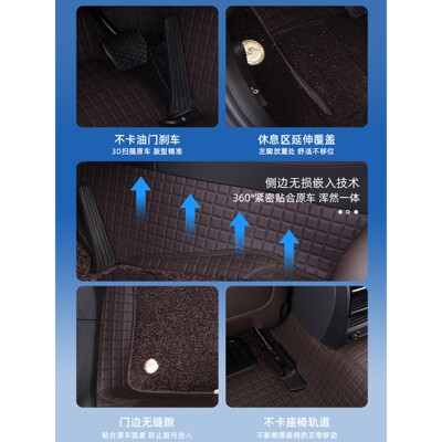 固特异360航空软包飞艇系列汽车脚垫适用于特斯拉y/3宝马奥迪